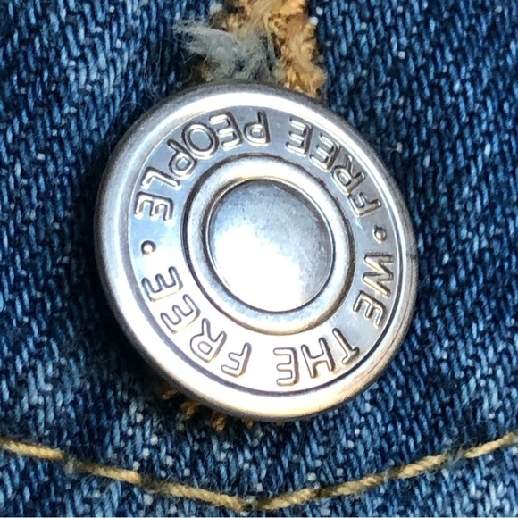 Free People Jones Tie Dye Jean Jacket Large NWT - Picture 7 of 14